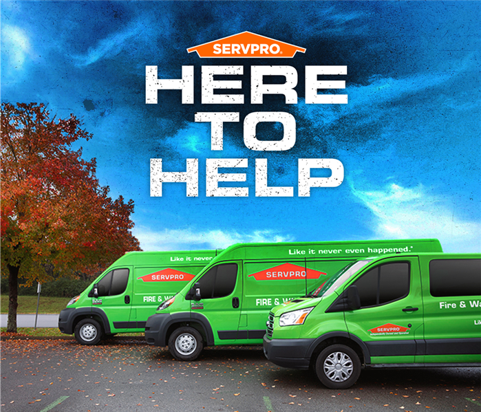 3 servpro vans here to help